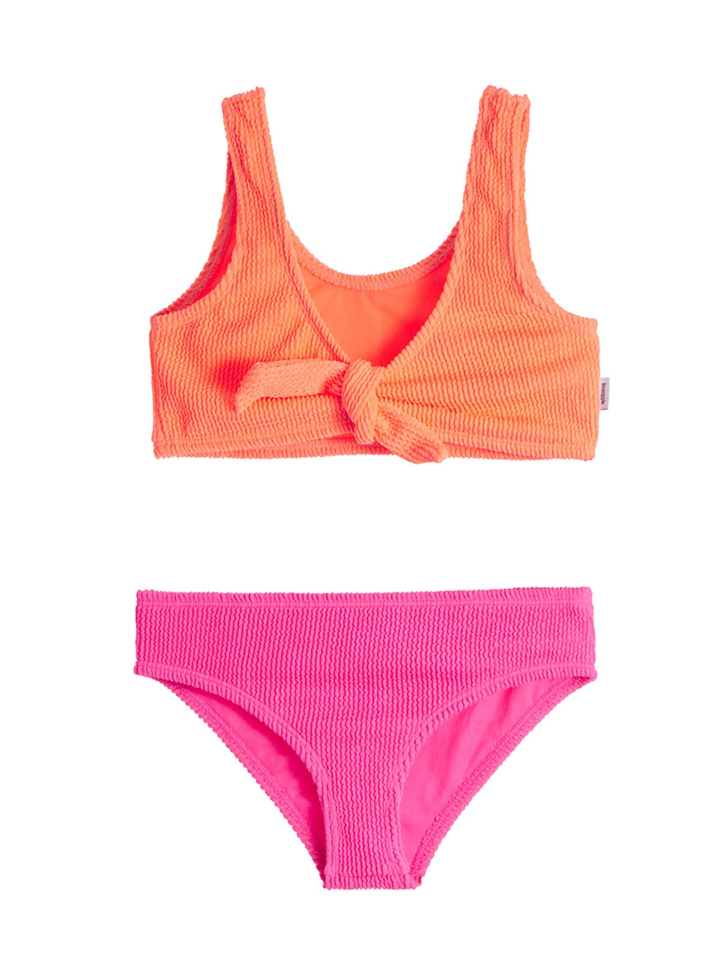 Limeapple Izy Crinkle Tie Front Bikini Swimsuit Set - Joss Grace