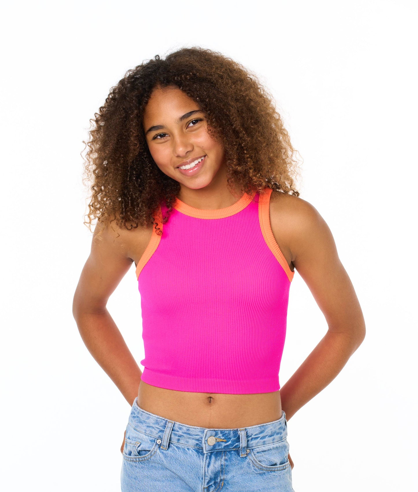 Malibu Sugar Contrast Trim Sleeveless Top - Joss Grace