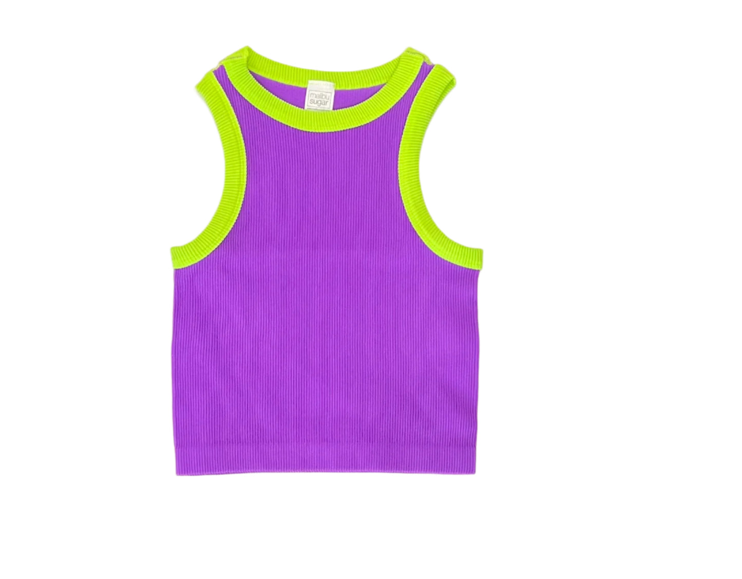 Malibu Sugar Contrast Trim Sleeveless Top - Joss Grace