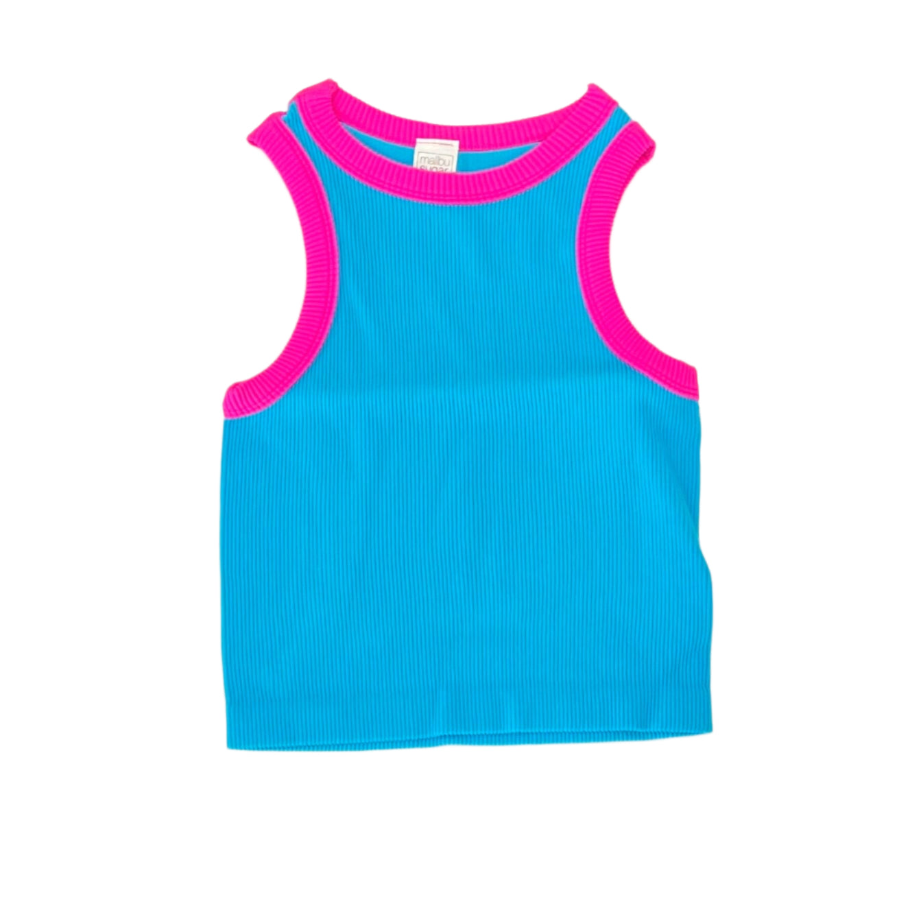 Malibu Sugar Contrast Trim Sleeveless Top - Joss Grace