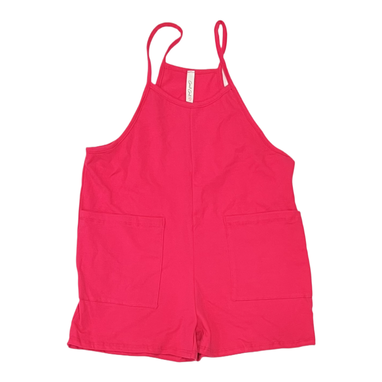 Good Girl Two Pocket Cotton Overall Romper