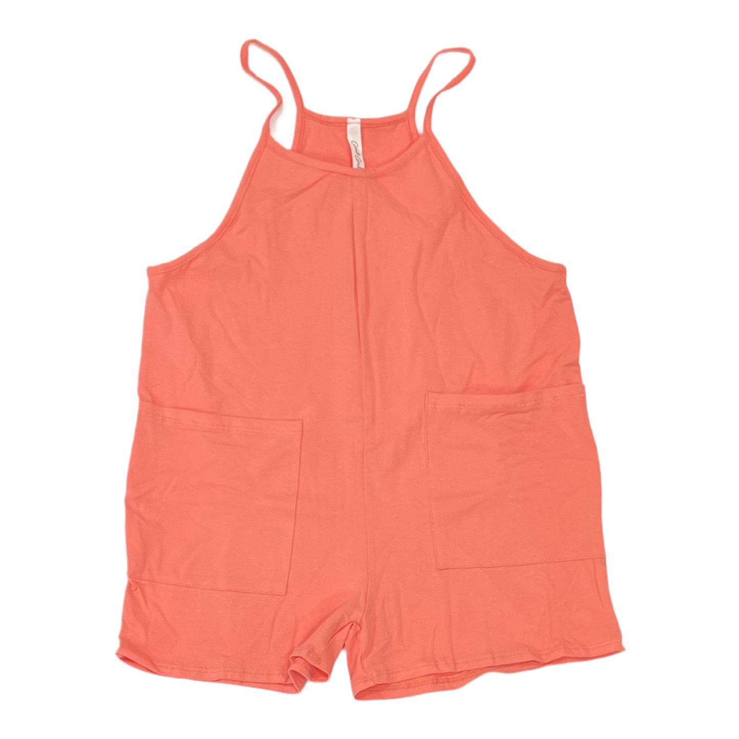 Good Girl Two Pocket Cotton Overall Romper