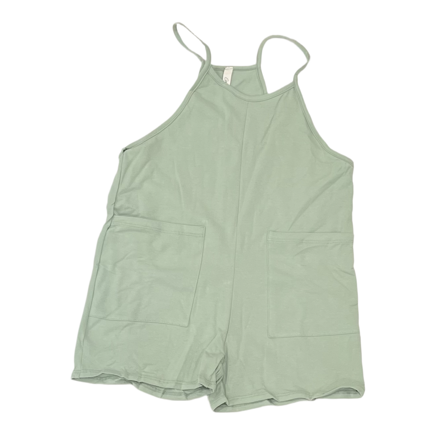 Good Girl Two Pocket Cotton Overall Romper
