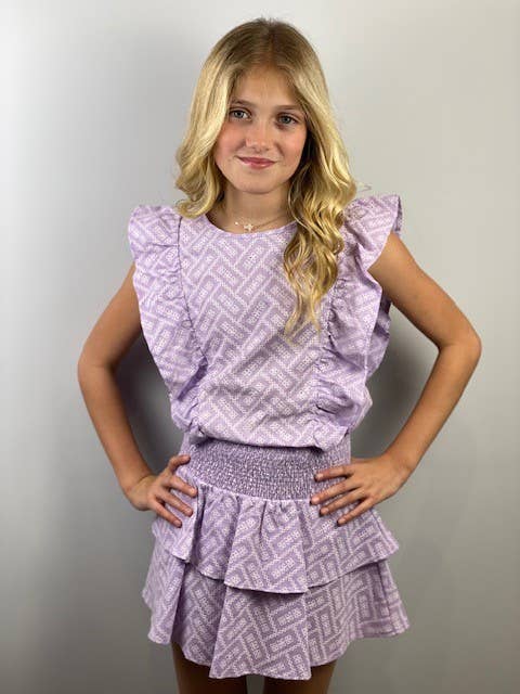 If So Purple Eyelet set - Joss Grace