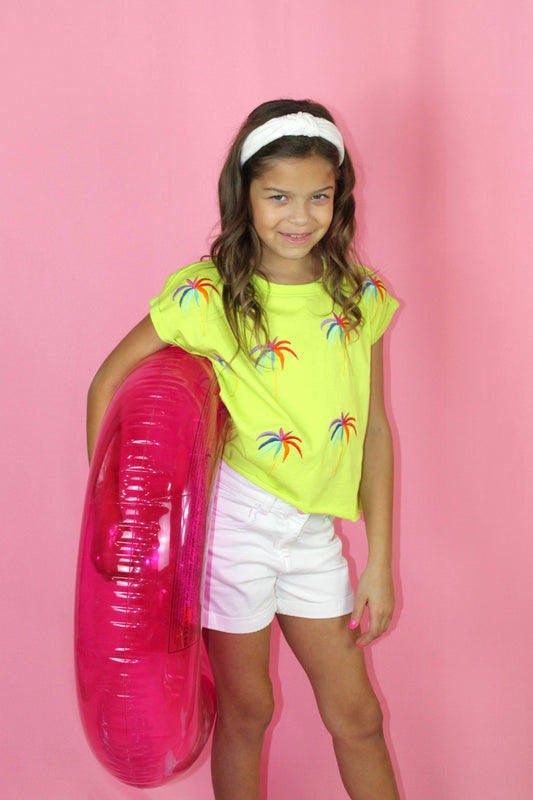 Sweet Soul Palm tree embroidery shirt - Joss Grace