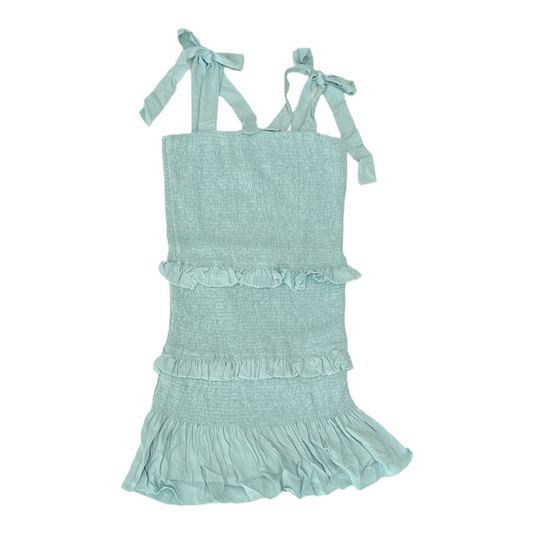 If So Green Smocked Dress