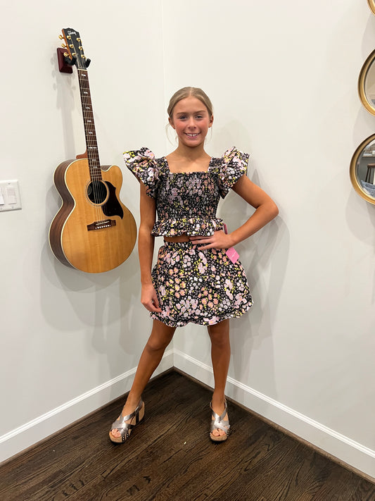 Tyler Black Daisy Tween Set - Joss Grace