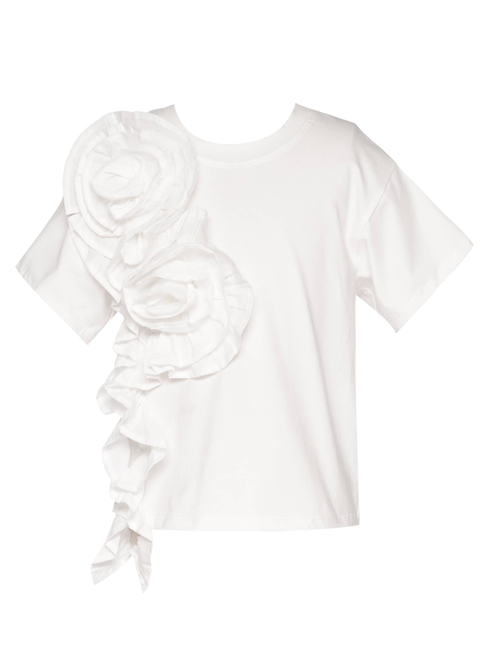 HANNAH BANANA TOP W/ ROSETTE TRIM - Joss Grace